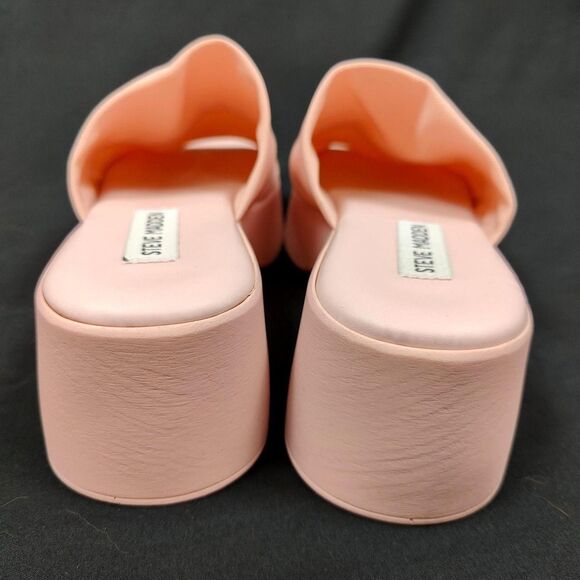 ♡ Steve Madden ♡ Slinky 30 Pink Platform Slide Sandals - Picture 4 of 5